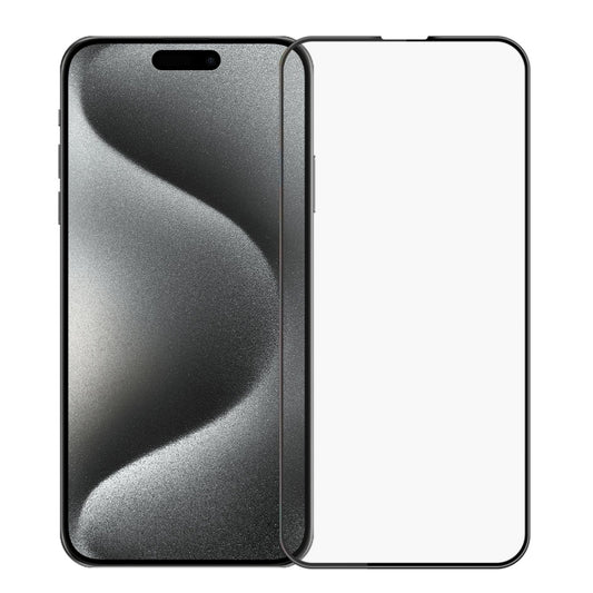 For iPhone 15 Pro MOFI 9H 3D Explosion-proof Curved Screen Tempered Glass Film(Black) - iPhone 15 Pro Tempered Glass by MOFI | Online Shopping South Africa | PMC Jewellery