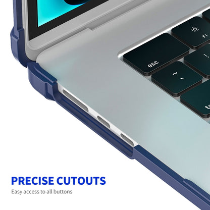 For MacBook Air 15.3 A2941/M3 2024 A3114 ENKAY Hat-Prince 3 in 1 Protective Bracket Case Cover Hard Shell with TPU Keyboard Film / PET Screen Protector, Version:EU(Light Blue) - MacBook Air Cases by ENKAY | Online Shopping South Africa | PMC Jewellery | Buy Now Pay Later Mobicred