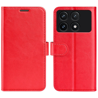 For Xiaomi Redmi K70 R64 Texture Horizontal Flip Leather Phone Case(Red) - K70 Cases by PMC Jewellery | Online Shopping South Africa | PMC Jewellery | Buy Now Pay Later Mobicred