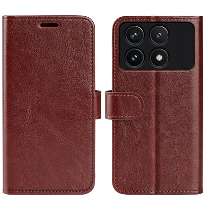 For Xiaomi Redmi K70 R64 Texture Horizontal Flip Leather Phone Case(Brown) - K70 Cases by PMC Jewellery | Online Shopping South Africa | PMC Jewellery | Buy Now Pay Later Mobicred