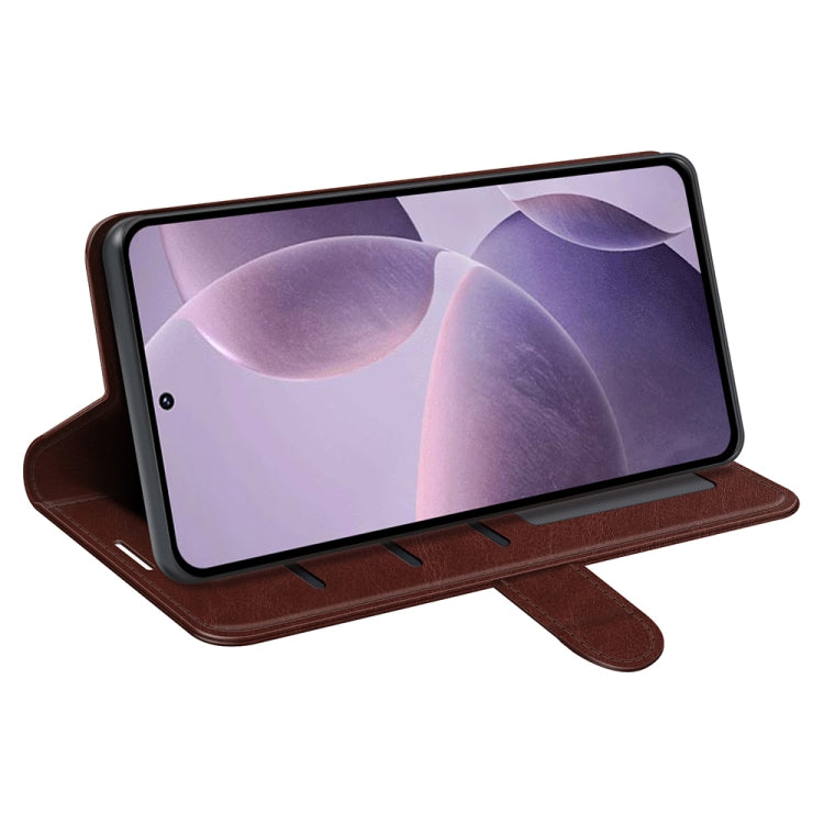 For Xiaomi Redmi K70 R64 Texture Horizontal Flip Leather Phone Case(Brown) - K70 Cases by PMC Jewellery | Online Shopping South Africa | PMC Jewellery | Buy Now Pay Later Mobicred