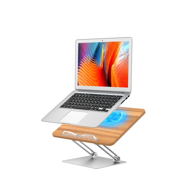 BG-4F With Cooling Fan Portable Tablet Stand Height Adjustable Folding Laptop Holder - Laptop Stand by PMC Jewellery | Online Shopping South Africa | PMC Jewellery | Buy Now Pay Later Mobicred