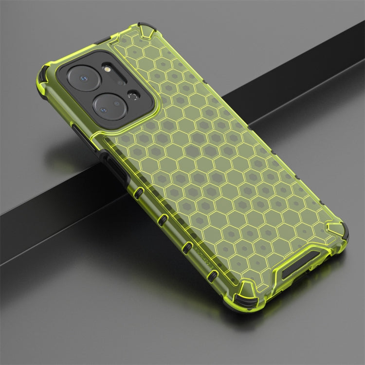 For Honor X7A Shockproof Honeycomb Phone Case(Green) - Honor Cases by PMC Jewellery | Online Shopping South Africa | PMC Jewellery