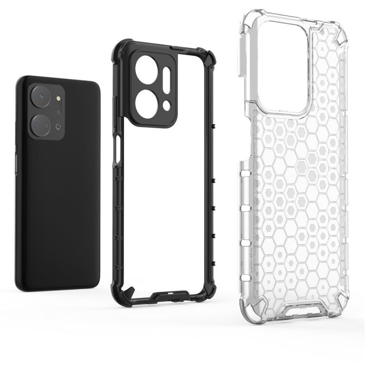 For Honor X7A Shockproof Honeycomb Phone Case(Green) - Honor Cases by PMC Jewellery | Online Shopping South Africa | PMC Jewellery