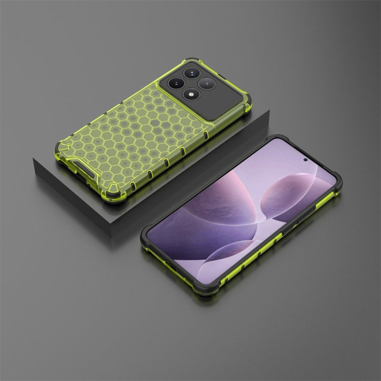 For Redmi K70 Shockproof Honeycomb Phone Case(Green) - Xiaomi Cases by PMC Jewellery | Online Shopping South Africa | PMC Jewellery | Buy Now Pay Later Mobicred