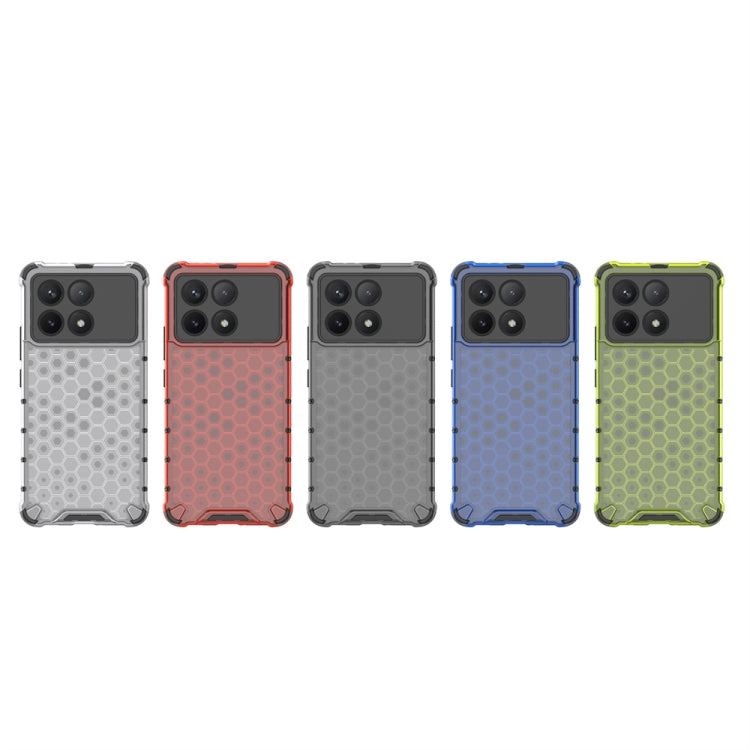 For Xiaomi Poco X6 Pro Shockproof Honeycomb Phone Case(Red) - Xiaomi Cases by PMC TechLife | Online Shopping South Africa | PMC TechLife | Buy Now Pay Later Mobicred