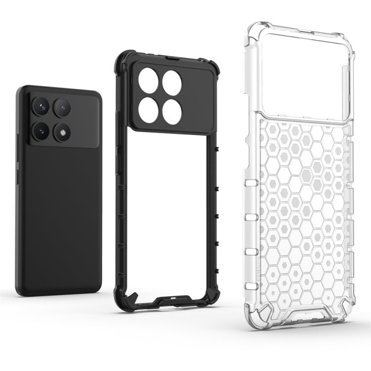 For Xiaomi Poco X6 Pro Shockproof Honeycomb Phone Case(Blue) - free shipping - PMC TechLife - Order now!