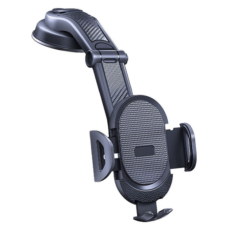 ES33 Car Mobile Phone Holder Bracket Carbon Fiber 360 Degree Rotation Suction Cup Mount(Black) - Car Holders by PMC Jewellery | Online Shopping South Africa | PMC Jewellery | Buy Now Pay Later Mobicred