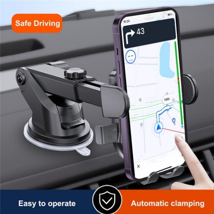 D-43+128+120 Multi-functional Car Air Vent Dashboard Telescopic Suction Cell Phone Mount - Car Holders by PMC Jewellery | Online Shopping South Africa | PMC Jewellery | Buy Now Pay Later Mobicred