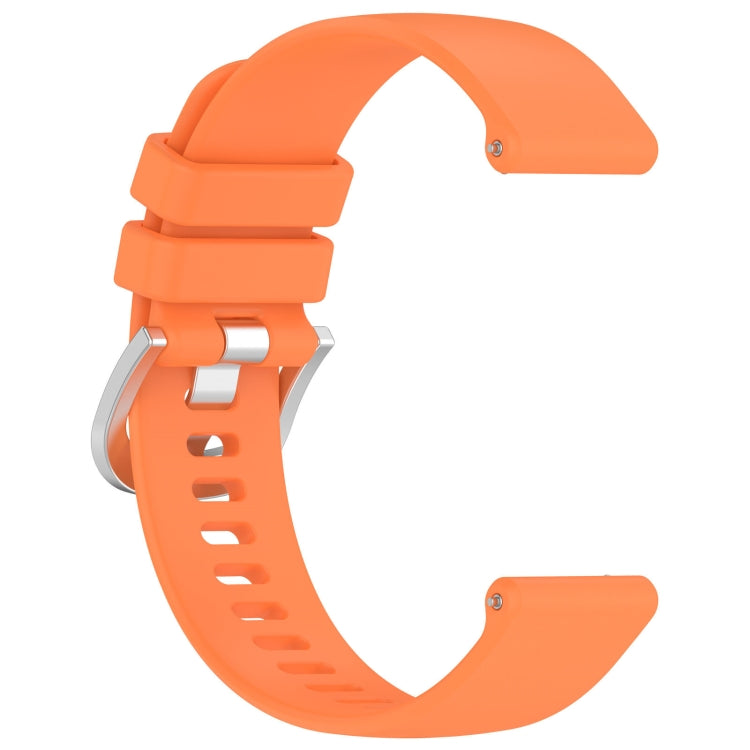 For Garmin Active5 Liquid Glossy Silver Buckle Silicone Watch Band(Orange) - free shipping - PMC TechLife - Order now!