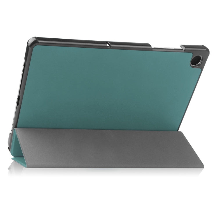 For Samsung Galaxy Tab A9+ 11.0 ENKAY Tri-fold Custer Texture Leather Smart Tablet Case(Black) - free shipping - PMc TechLife - Order now!