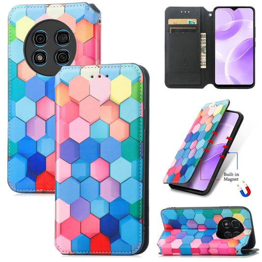 For Ulefone Note 15 CaseNeo Colorful Magnetic Leather Phone Case(Colorful Cube) - Ulefone Cases by PMC Jewellery | Online Shopping South Africa | PMC Jewellery | Buy Now Pay Later Mobicred