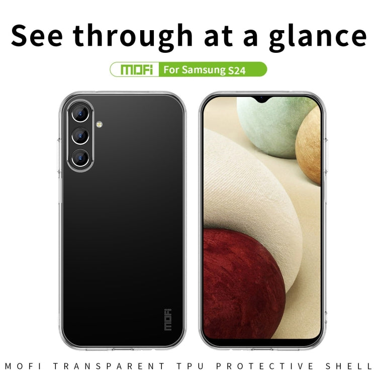 For Samsung Galaxy S24 5G MOFI Ming Series Ultra-thin TPU Phone Case(Transparent) - Galaxy S24 5G Cases by MOFI | Online Shopping South Africa | PMC Jewellery