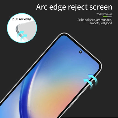 For Samsung Galaxy A35 / A55 MOFI 9H 2.5D Full Screen Tempered Glass Film(Black) - Galaxy Tempered Glass by MOFI | Online Shopping South Africa | PMC Jewellery