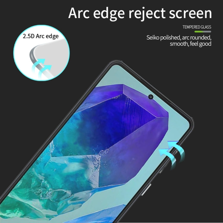 For Samsung Galaxy M55 MOFI 9H 2.5D Full Screen Tempered Glass Film(Black) - Galaxy Tempered Glass by MOFI | Online Shopping South Africa | PMC Jewellery