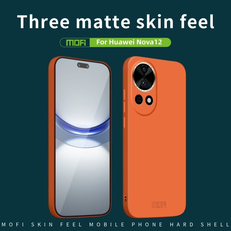 For Huawei Nova 12 MOFI Qin Series Skin Feel All-inclusive PC Phone Case(Black) - Huawei Cases by MOFI | Online Shopping South Africa | PMC Jewellery