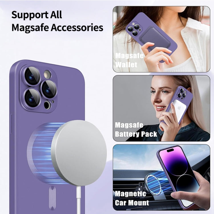 For iPhone 16 Pro Max ENKAY MagSafe Matte TPU Phone Case with Lens Film(Dark Blue) - iPhone 16 Pro Max Cases by ENKAY | Online Shopping South Africa | PMC Jewellery | Buy Now Pay Later Mobicred