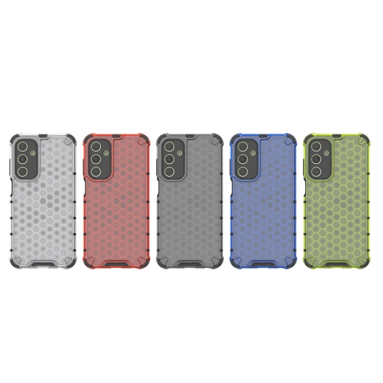 For Samsung Galaxy A25 5G Shockproof Honeycomb Phone Case(Blue) - Galaxy Phone Cases by PMC TechLife | Online Shopping South Africa | PMC TechLife