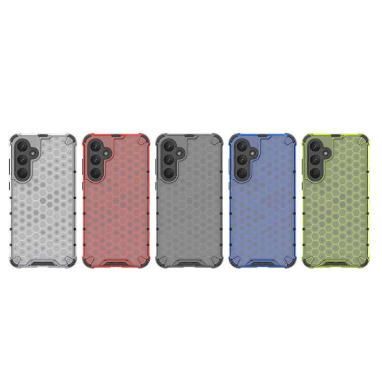 For Samsung Galaxy A55 Shockproof Honeycomb Phone Case(Blue) - Galaxy Phone Cases by PMC TechLife | Online Shopping South Africa | PMC TechLife | Buy Now Pay Later Mobicred