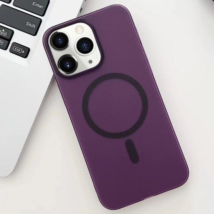 For iPhone 11 Pro Max Ice Fog MagSafe PC Phone Case(Purple) - iPhone 11 Pro Max Cases by PMC Jewellery | Online Shopping South Africa | PMC Jewellery