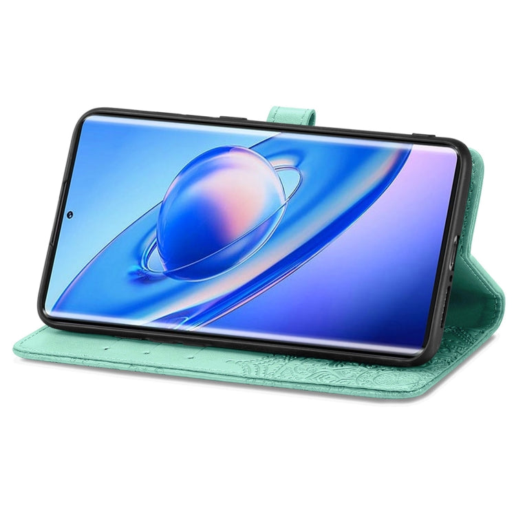 For Blackview A200 Pro Mandala Flower Embossed Leather Phone Case(Green) - More Brand by PMC TechLife | Online Shopping South Africa | PMC TechLife | Buy Now Pay Later Mobicred