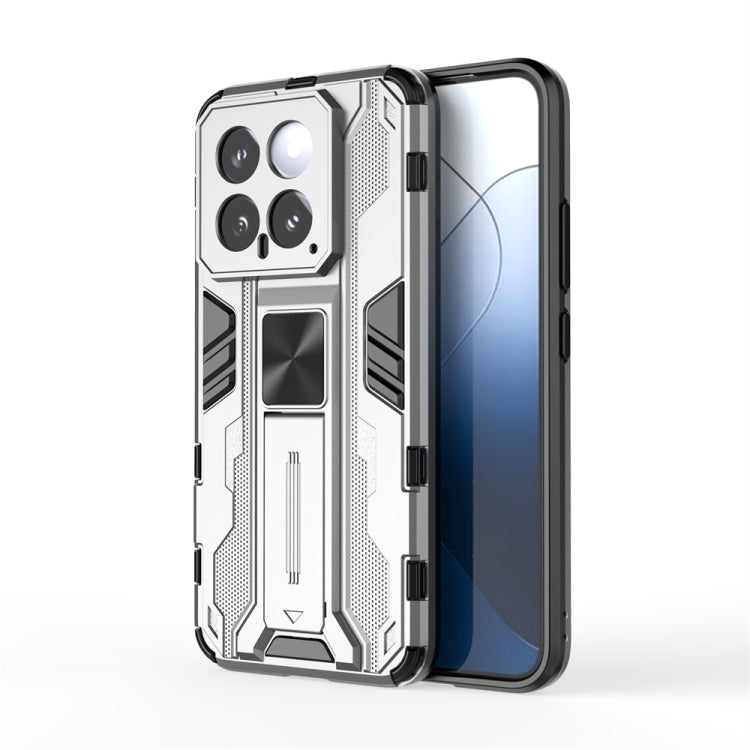 For Xiaomi 14 Supersonic Armor PC Hybrid TPU Phone Case(Silver) - 14 Cases by PMC Jewellery | Online Shopping South Africa | PMC Jewellery