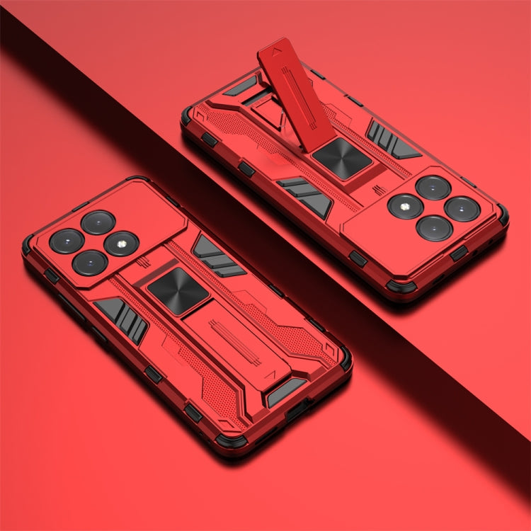 For Redmi K70E Supersonic Armor PC Hybrid TPU Phone Case(Red) - K70E Cases by PMC TechLife | Online Shopping South Africa | PMC TechLife