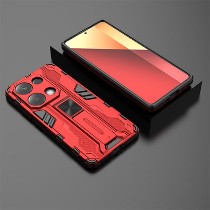 For  Redmi Note 13 Pro 4G Supersonic Armor PC Hybrid TPU Phone Case(Red) - Note 13 Pro Cases by PMC Jewellery | Online Shopping South Africa | PMC Jewellery | Buy Now Pay Later Mobicred