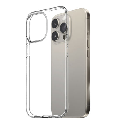 For iPhone 15 Pro NORTHJO 3 in 1 TPU Phone Case with Screen Film and Lens Film(Clear) - iPhone 15 Pro Cases by NORTHJO | Online Shopping South Africa | PMC Jewellery
