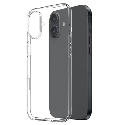 For iPhone 16 Plus NORTHJO 3 in 1 TPU Phone Case with Screen Film and Lens Film(Clear) - iPhone 16 Plus Cases by NORTHJO | Online Shopping South Africa | PMC Jewellery | Buy Now Pay Later Mobicred