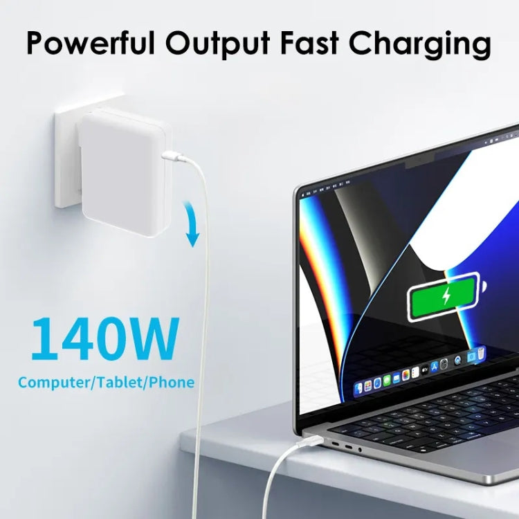 PD3.1 140W USB-C PD Laptop Power Adapter + 2m 5A USB-C to USB-C Data Cable AU Plug - Cable & Adapter by PMC Jewellery | Online Shopping South Africa | PMC Jewellery | Buy Now Pay Later Mobicred