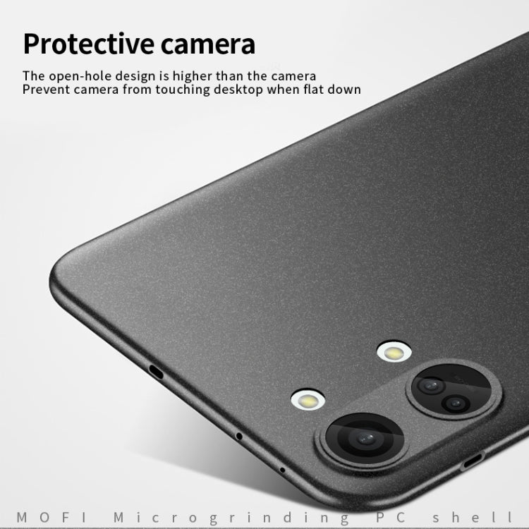 For OnePlus Ace 2V / Nord 3 MOFI Fandun Series Frosted PC Ultra-thin All-inclusive Phone Case(Black) - OnePlus Cases by MOFI | Online Shopping South Africa | PMC Jewellery