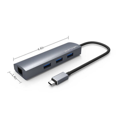 WAVLINK UH3031G/C Gigabit High Speed Hub Adapter Type-C to 3 x USB 3.0 + USB-C + RJ45 + DC Power Port - USB HUB by WAVLINK | Online Shopping South Africa | PMC Jewellery | Buy Now Pay Later Mobicred