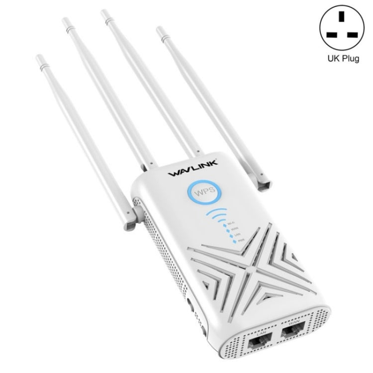 WAVLINK WN579X3 With 5dBi Antennas AC1200 Wireless Router 2.4G / 5G Dual Band WiFi Repeater, Plug:UK Plug - Wireless Routers by WAVLINK | Online Shopping South Africa | PMC Jewellery | Buy Now Pay Later Mobicred