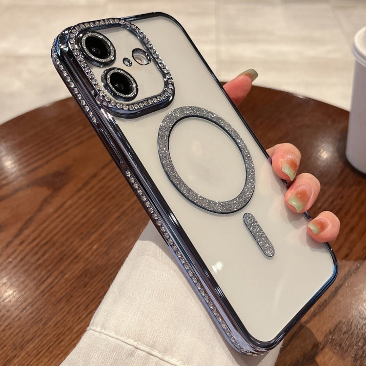 For iPhone 16 Diamond Plated MagSafe TPU Phone Case(Blue) - iPhone 16 Cases by PMC TechLife | Online Shopping South Africa | PMC TechLife | Buy Now Pay Later Mobicred