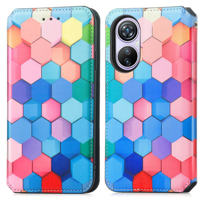 For Blackview A200 Pro CaseNeo Colorful Magnetic Leather Phone Case(Colorful Cube) - More Brand by PMC Jewellery | Online Shopping South Africa | PMC Jewellery