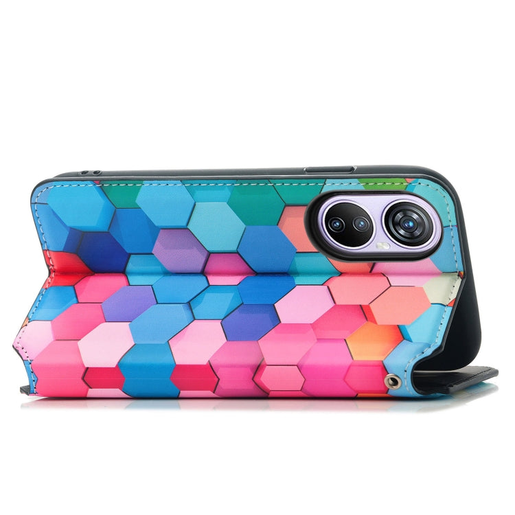 For Blackview A200 Pro CaseNeo Colorful Magnetic Leather Phone Case(Colorful Cube) - More Brand by PMC Jewellery | Online Shopping South Africa | PMC Jewellery