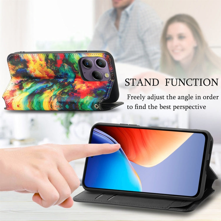 For Blackview  A96 CaseNeo Colorful Magnetic Leather Phone Case(Colorful Cloud) - More Brand by PMC Jewellery | Online Shopping South Africa | PMC Jewellery