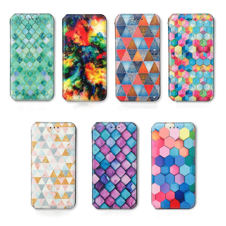 For Blackview A200 Pro CaseNeo Colorful Magnetic Leather Phone Case(Colorful Cube) - More Brand by PMC Jewellery | Online Shopping South Africa | PMC Jewellery