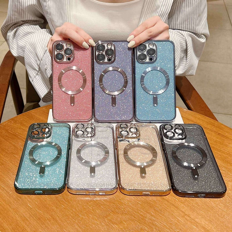 For iPhone 11 MagSafe Glitter Electroplating TPU Phone Case(Silver) - iPhone 11 Cases by PMC TechLife | Online Shopping South Africa | PMC TechLife