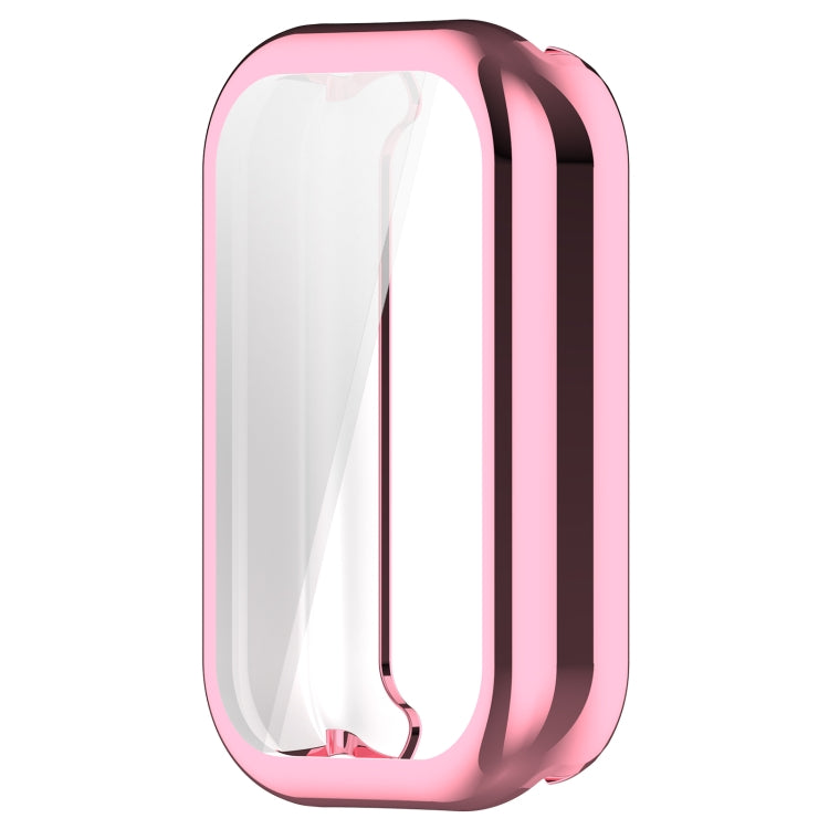 For Xiaomi Smart Band 8 Active Full Package TPU Electroplated Watch Protective Case(Pink) - Watch Cases by PMC TechLife | Online Shopping South Africa | PMC TechLife | Buy Now Pay Later Mobicred