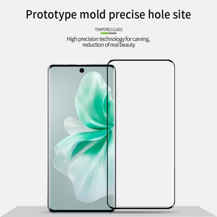 For vivo S18 / S18 Pro PINWUYO 9H 3D Hot Bending Tempered Glass Film(Black) - S18 Tempered Glass by PINWUYO | Online Shopping South Africa | PMC Jewellery | Buy Now Pay Later Mobicred
