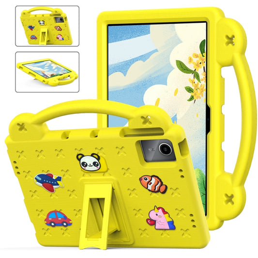 For Lenovo Tab P11 / J606F Handle Kickstand Children EVA Shockproof Tablet Case(Yellow) - Lenovo by PMC Jewellery | Online Shopping South Africa | PMC Jewellery | Buy Now Pay Later Mobicred