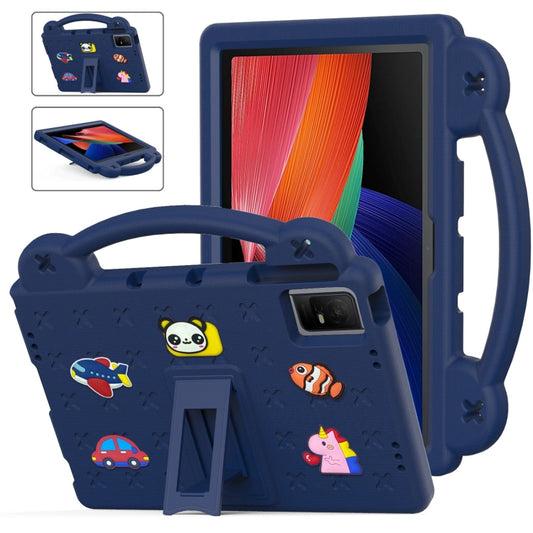 For TCL Tab 11 9466x3 Handle Kickstand Children EVA Shockproof Tablet Case(Navy Blue) - Others by PMC Jewellery | Online Shopping South Africa | PMC Jewellery | Buy Now Pay Later Mobicred