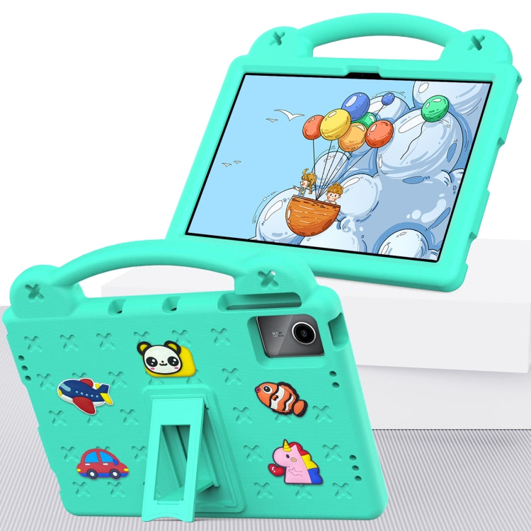 For DOOGEE T30 Pro 11 2023 Handle Kickstand Children EVA Shockproof Tablet Case(Mint Green) - Others by PMC Jewellery | Online Shopping South Africa | PMC Jewellery | Buy Now Pay Later Mobicred