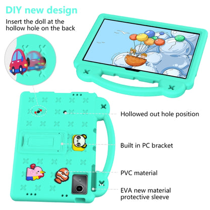 For DOOGEE T30 Pro 11 2023 Handle Kickstand Children EVA Shockproof Tablet Case(Mint Green) - Others by PMC Jewellery | Online Shopping South Africa | PMC Jewellery | Buy Now Pay Later Mobicred