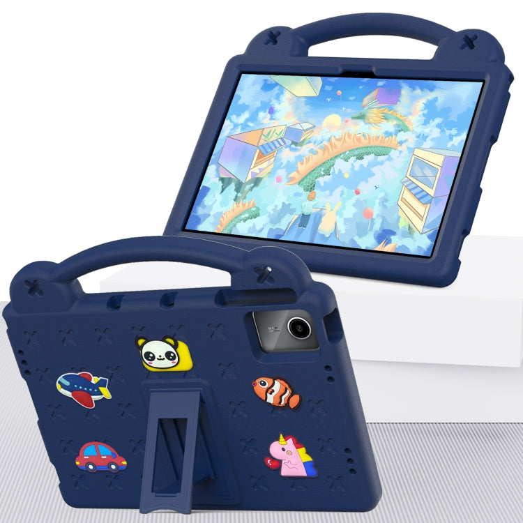 For DOOGEE T30 Pro 11 2023 Handle Kickstand Children EVA Shockproof Tablet Case(Navy Blue) - Others by PMC Jewellery | Online Shopping South Africa | PMC Jewellery | Buy Now Pay Later Mobicred