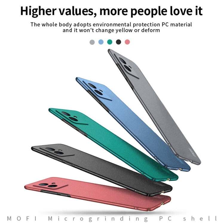 For Honor 100 MOFI Fandun Series Frosted PC Ultra-thin All-inclusive Phone Case(Green) - Honor Cases by MOFI | Online Shopping South Africa | PMC Jewellery