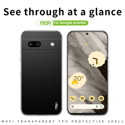 For Google Pixel 8a MOFI Ming Series Transparent Ultra-thin TPU Phone Case(Transparent) - Google Cases by MOFI | Online Shopping South Africa | PMC Jewellery