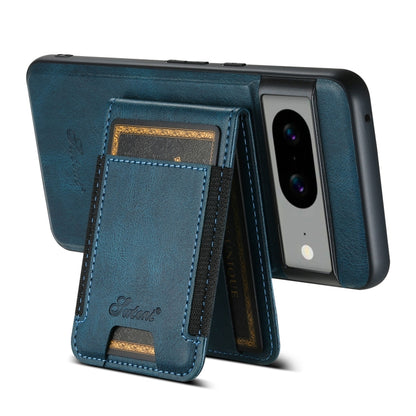 For Google Pixel 7a Suteni H17 Oil Eax Leather Detachable Wallet Phone Case(Blue) - Google Cases by Suteni | Online Shopping South Africa | PMC Jewellery | Buy Now Pay Later Mobicred